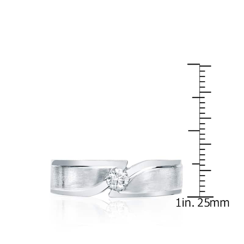 Auriya Men's 14k Gold 1/2ct TDW Round Diamond Ring or Wedding Band