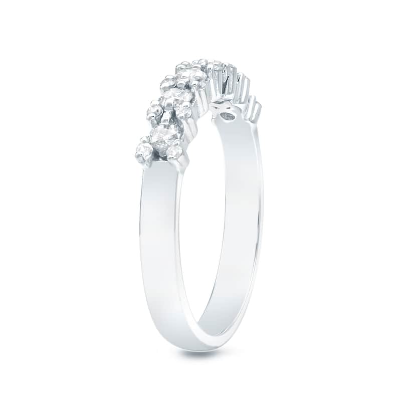 Auriya 14k White, Yellow or Rose Gold 1/2ct TDW Diamond Ring