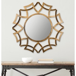 Safavieh Inca Sunburst Antique Gold Mirror