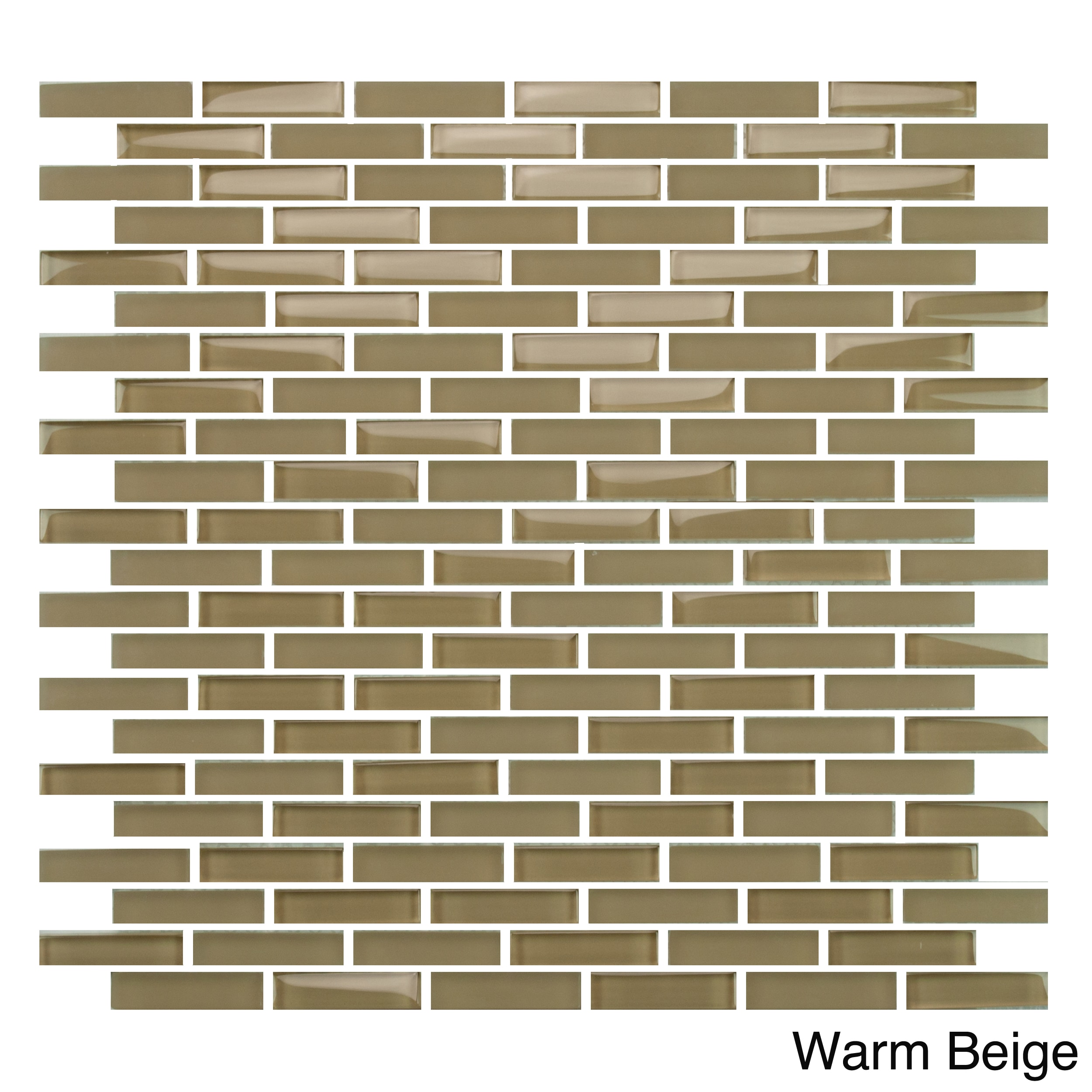 Emrytile Vetro Staggered Brick Glass 12x12 Wall Tile Sheets (pack Of 10)