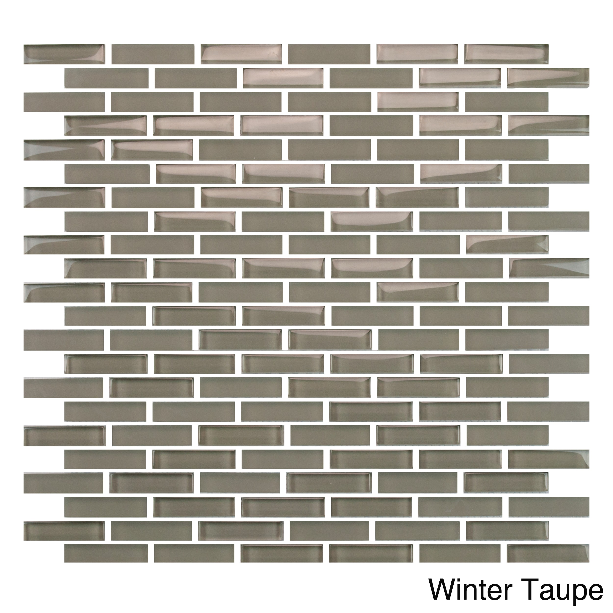 Emrytile Vetro Staggered Brick Glass 12x12 Wall Tile Sheets (pack Of 10)