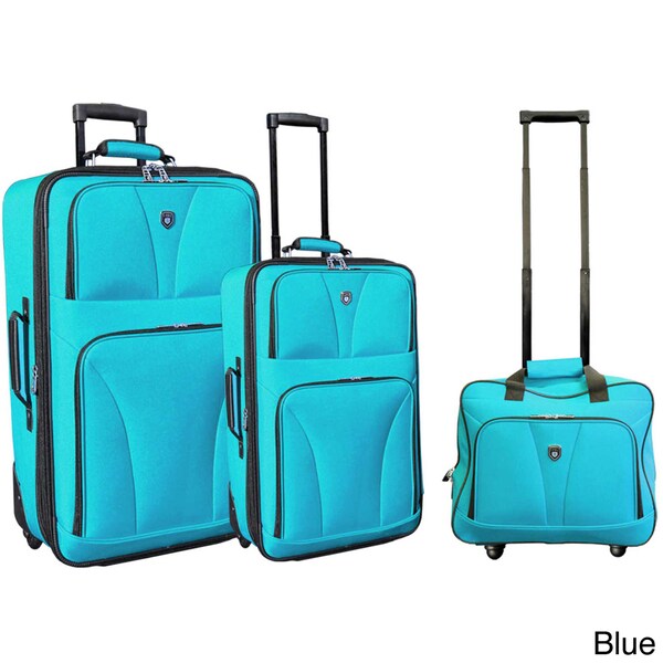 Shop Traveler's Club Bowman Collection 3-piece Expandable Luggage Set ...
