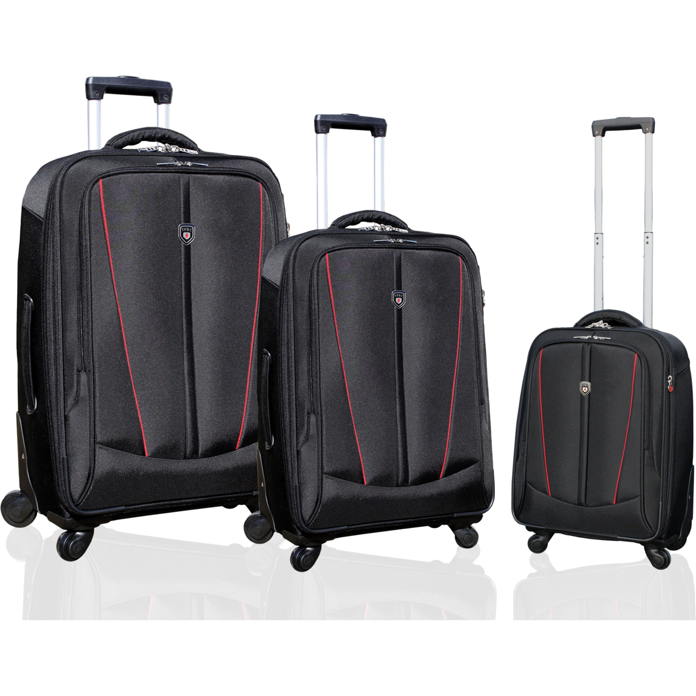 Travelers Club Silhouette Collection 3 piece Heavy Duty Spinner Luggage Set