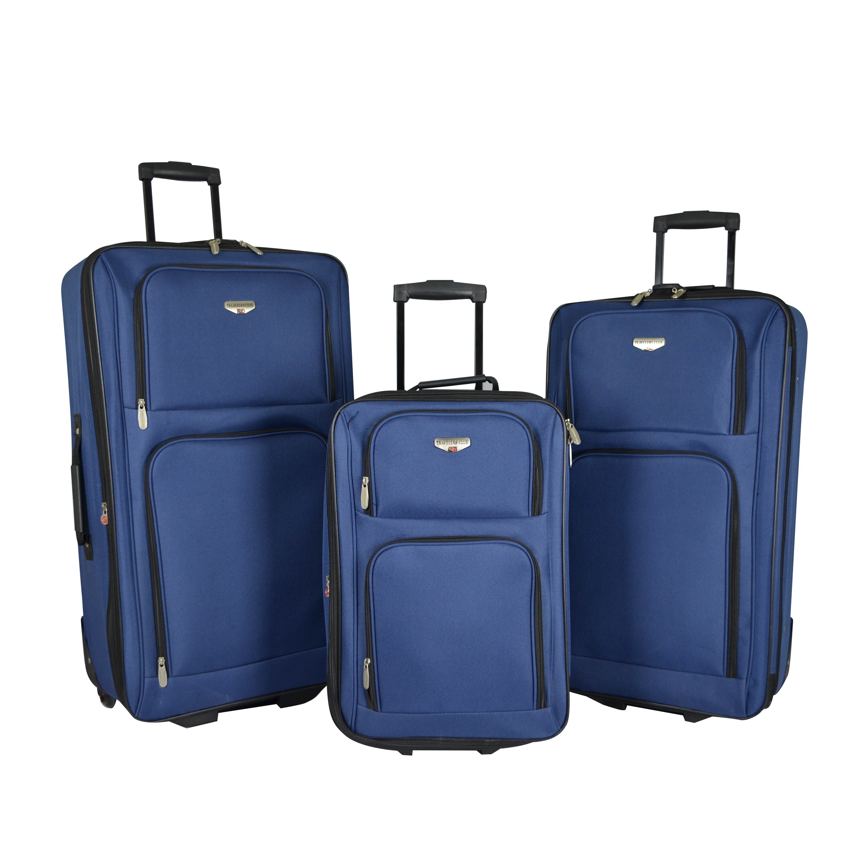 travelers club 3 piece luggage set