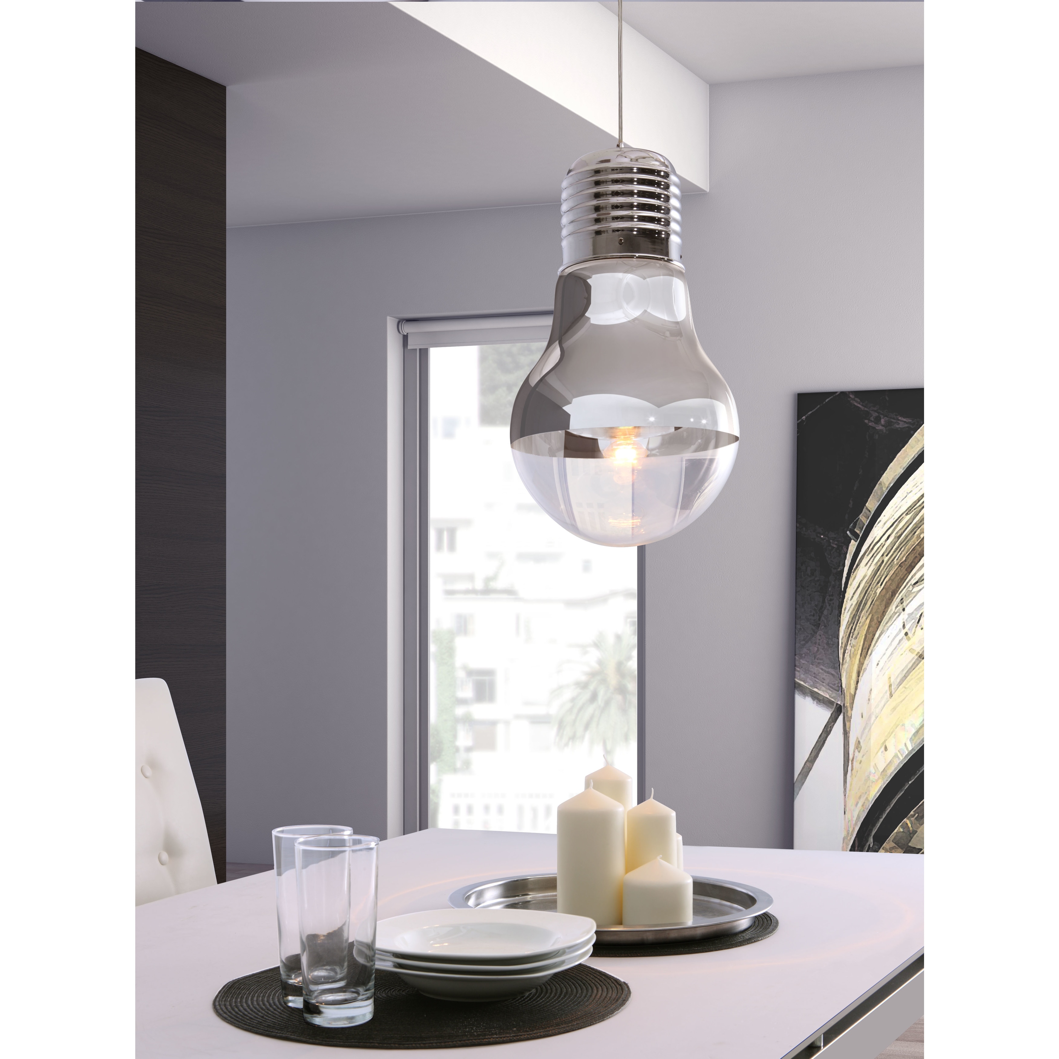 Gilese Chrome Ceiling Lamp