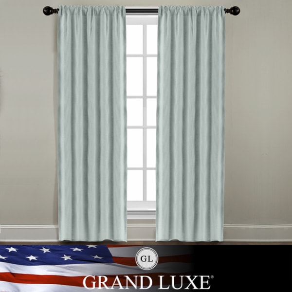 Veratex Grand Luxe Mineral All Linen Gotham Rod Pocket Panel Veratex Curtains