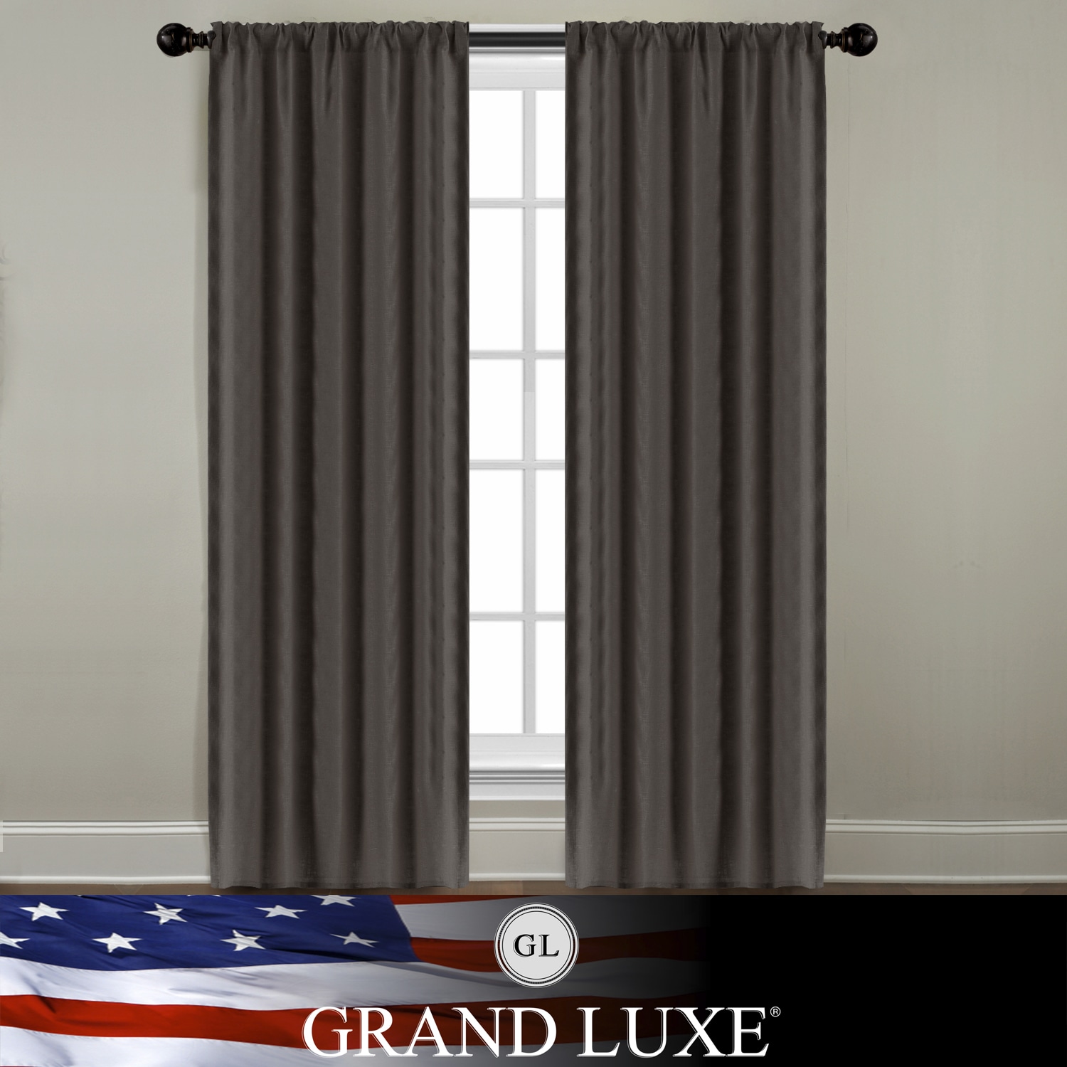 Veratex Grand Luxe Java Linen Gotham Rod Pocket Panel