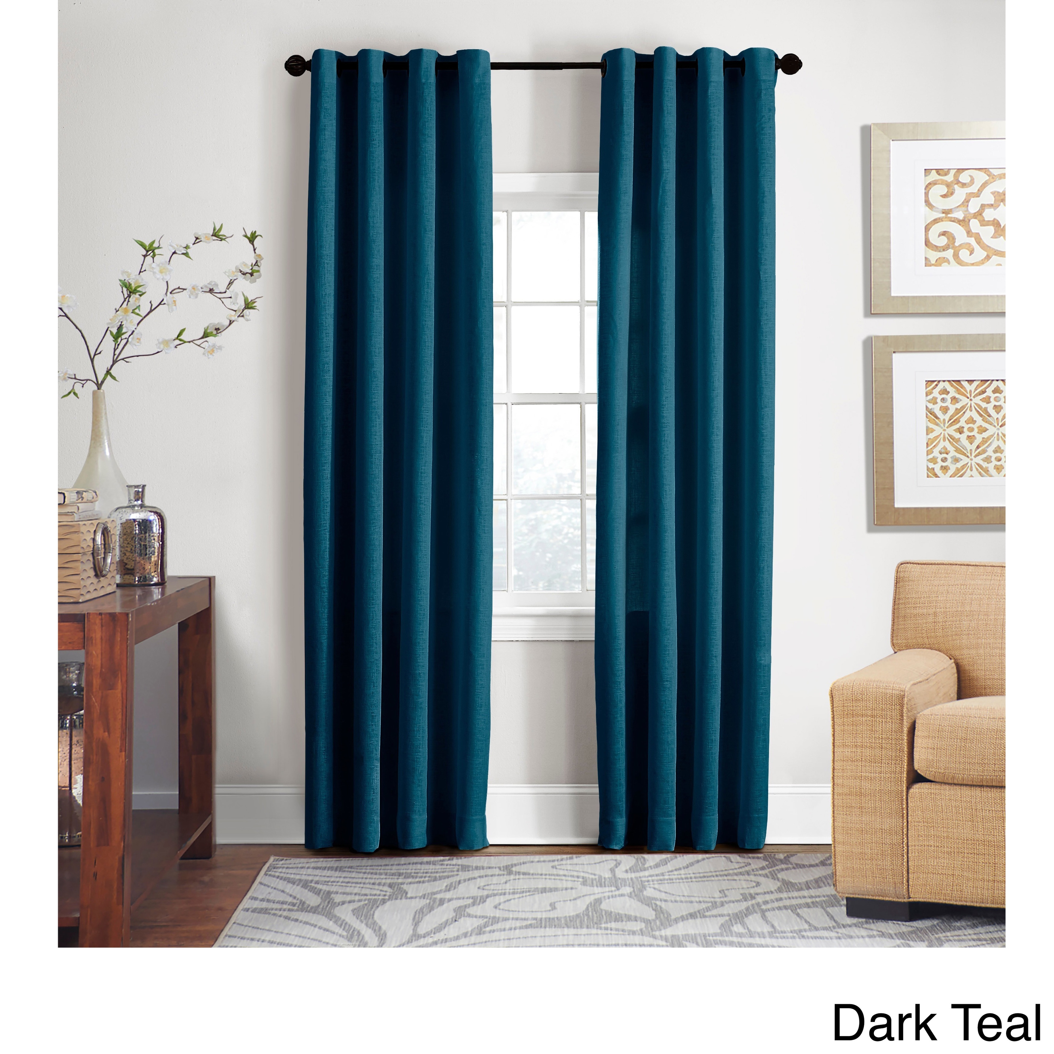 Shop Veratex Linen Gotham Grommet Single Curtain Panel Free