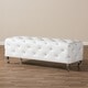 preview thumbnail 6 of 10, Silver Orchid Heston Crystal Tufted Modern Bench