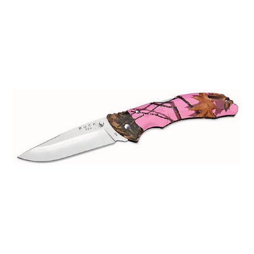 Buck Bantam Bhw Mossy Oak Pink Blaze Knife (Pink camouflageBlade materials 420 HC stainless steelHandle materials ThermoplasticBlade length 3.75 inchesHandle length 5.125 inchesWeight 4 ouncesDimensions 5.5 inches long x 1.5 inches wide x 1 inch thi