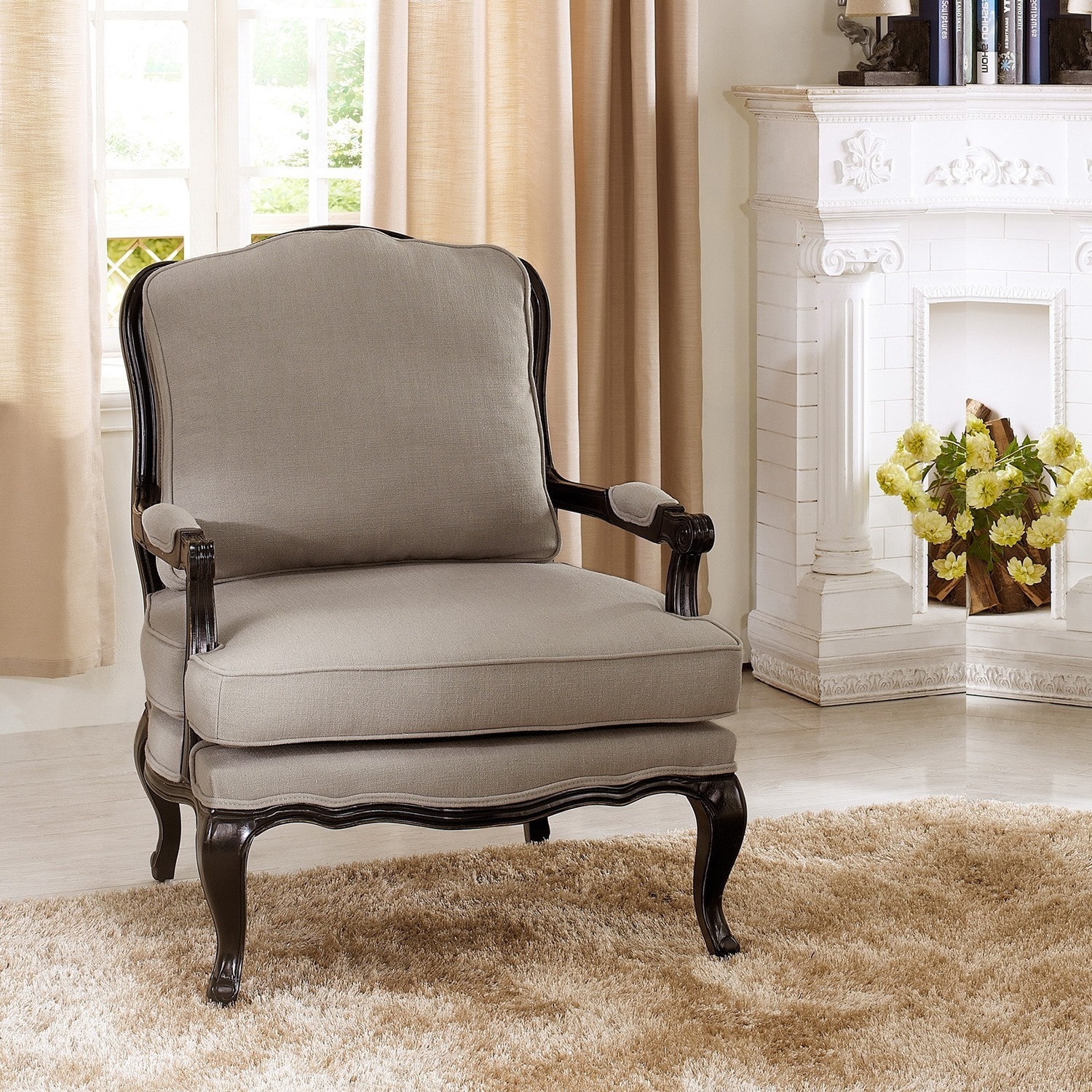 Baxton Studio Antoinette Classic Antiqued French Accent Chairs (set Of 2)