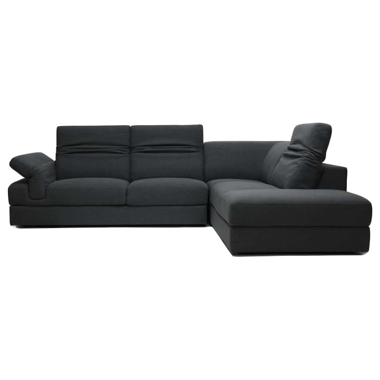 Baxton Studio Liesel Dark Gray Modern Sectional Sofa