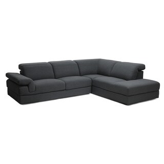 Baxton Studio Liesel Dark Gray Modern Sectional Sofa - Overstock - 7901384