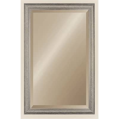 Wave Collection Etched Gold Framed Wall Mirror