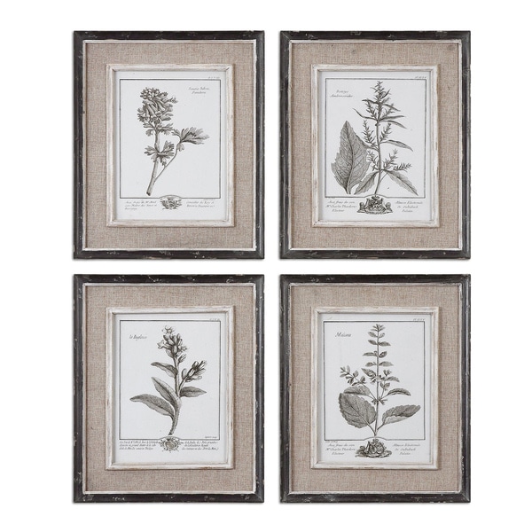 Uttermost Casual Grey Study Framed Art Set/4 - 15282625 - Overstock.com ...