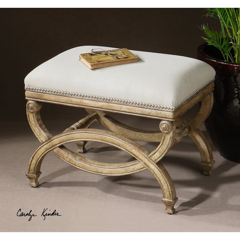 Uttermost Karline Natural Linen Small Bench