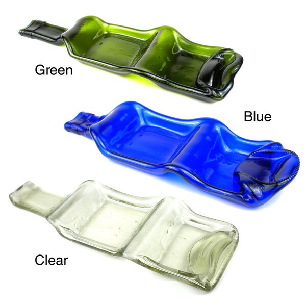 Recycled Glass Bottle Dual Tray (Chile)
