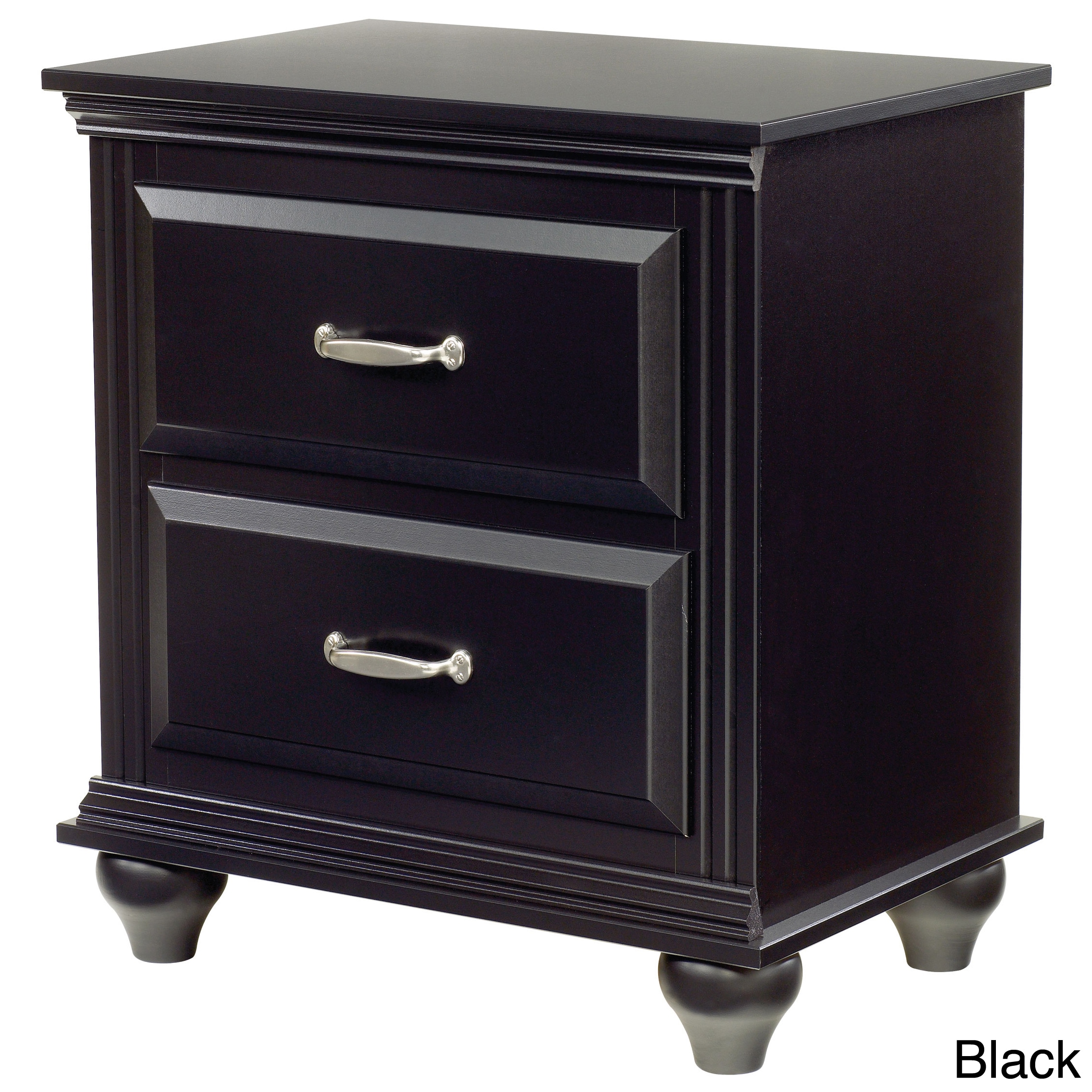 Fully Assembled Nightstand With Two Drawers 26 X 16 X 24 Overstock 7902951