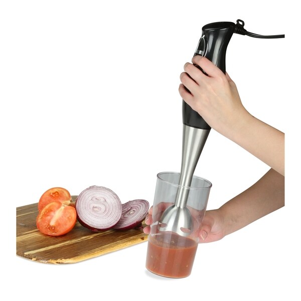 Kalorik Stainless Steel Stick Mixer and Mixing Cup Black