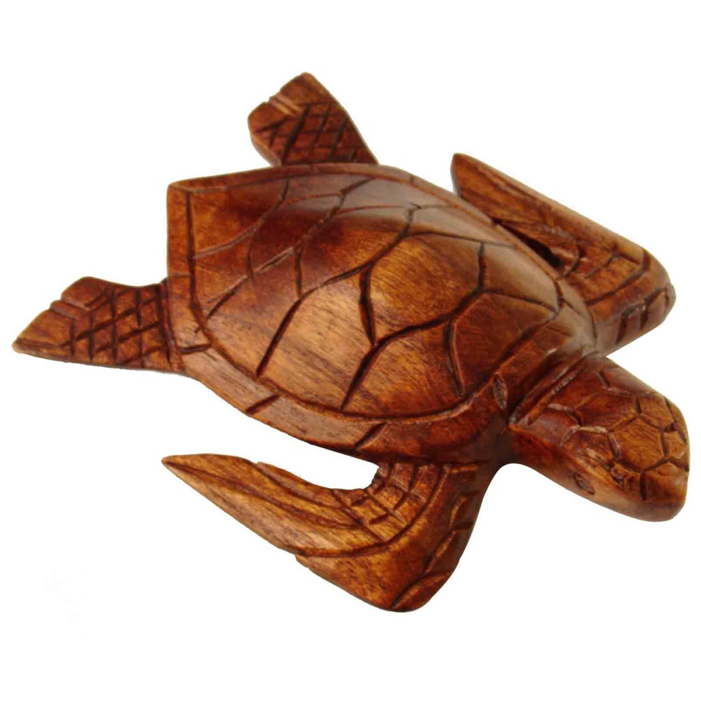 Shop Handcarved 8inch Natural Wood Turtle Figurine, Handmade in