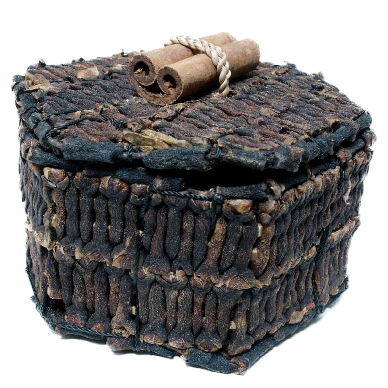 Handmade 3-Inch Pentagon Clove Box (Indonesia)