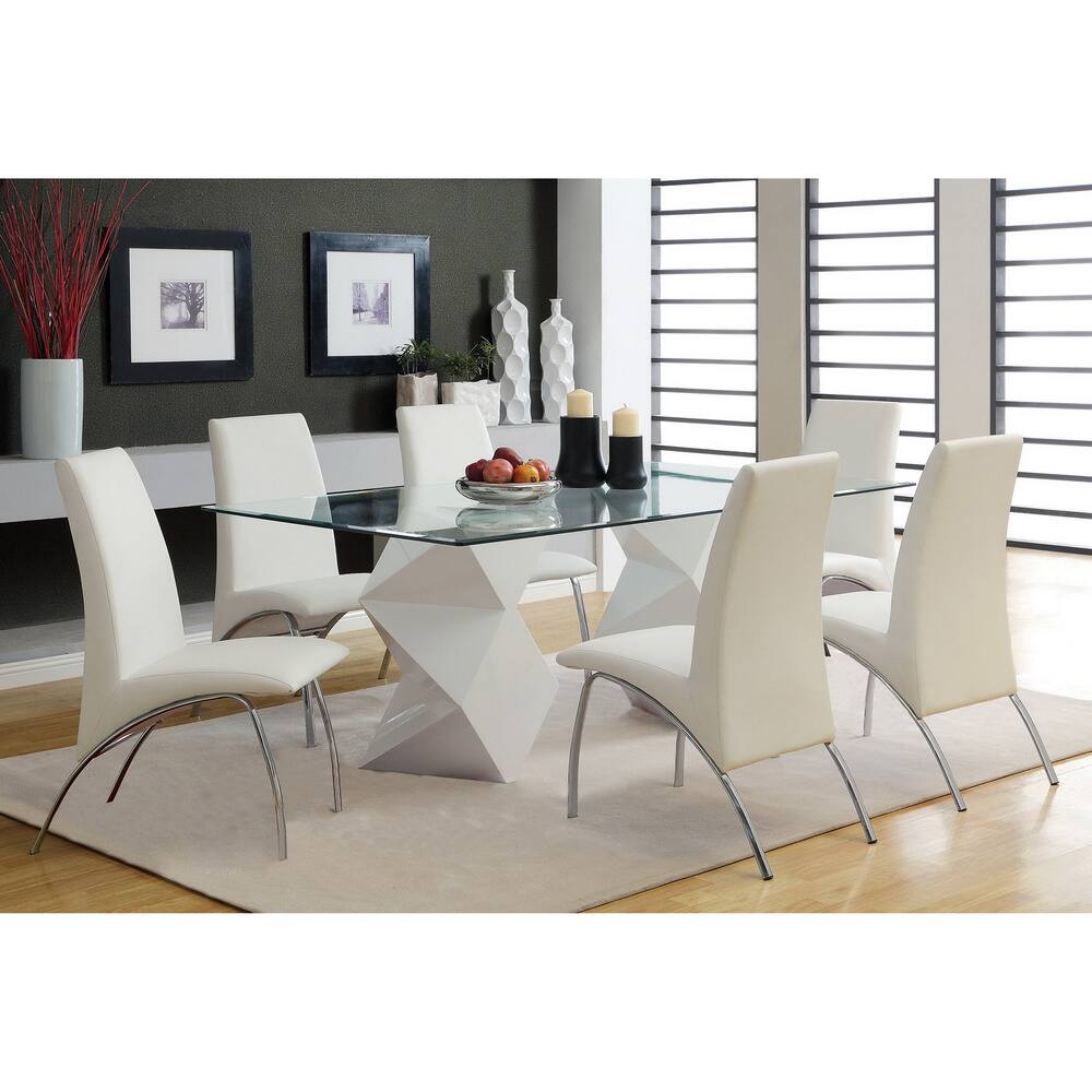 Furniture of America Picazzo 72-inch 7-piece Dining Set