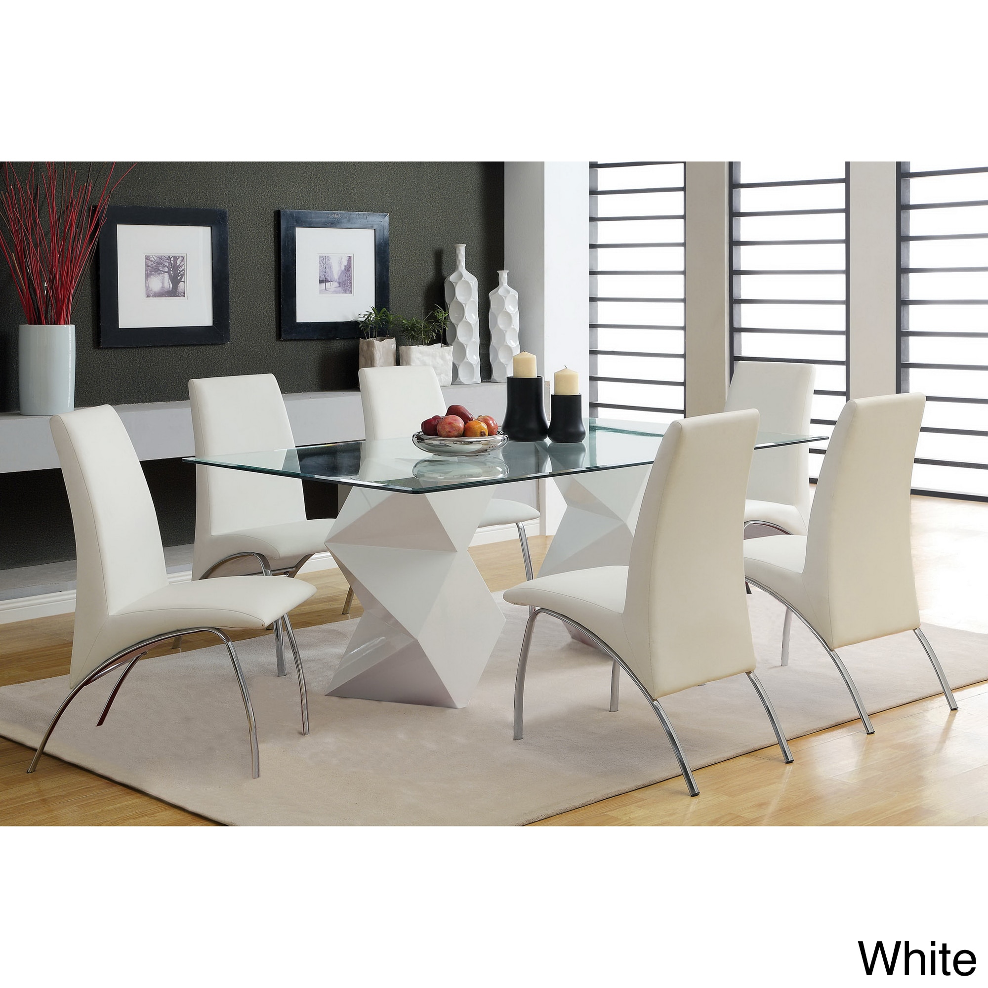 Furniture Of America Furniture Of America Picazzo 72 inch 7 piece Dining Set White Size 7 Piece Sets