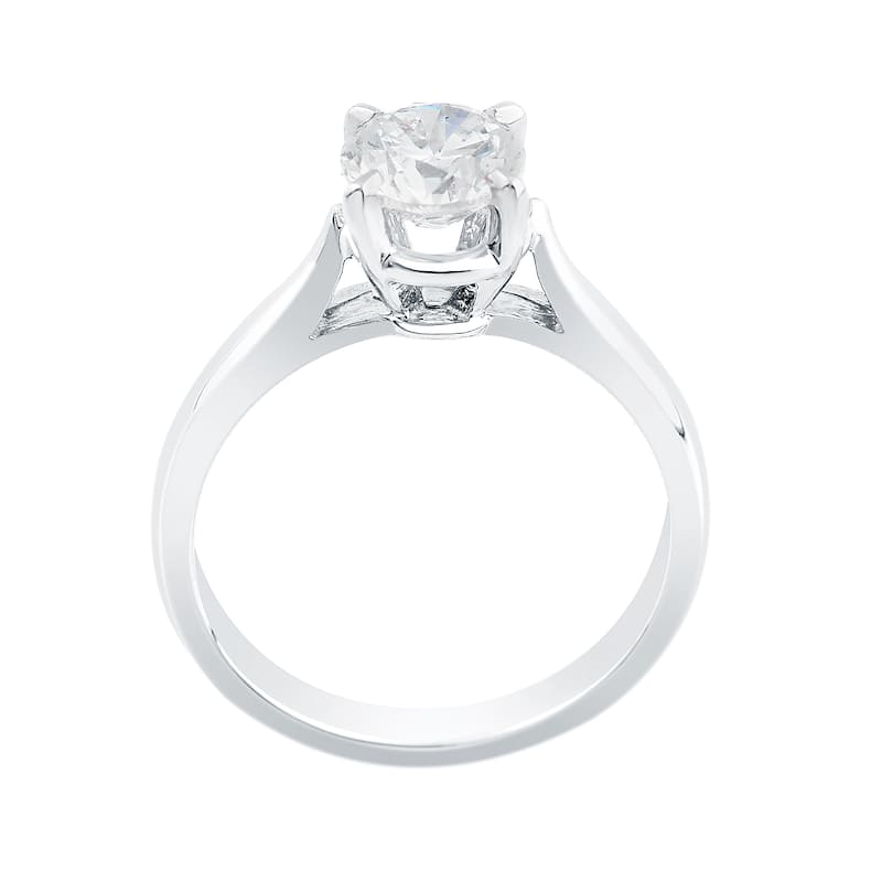 Auriya 14k Gold 1ctw Clarity-enhanced Solitaire Diamond Engagement Ring