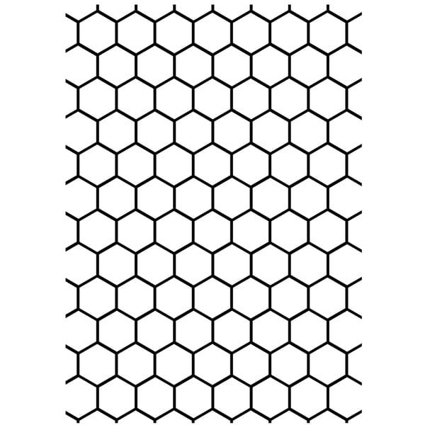 Embossing Folder Background 5"X7" Honeycomb Darice Cutting & Embossing Dies