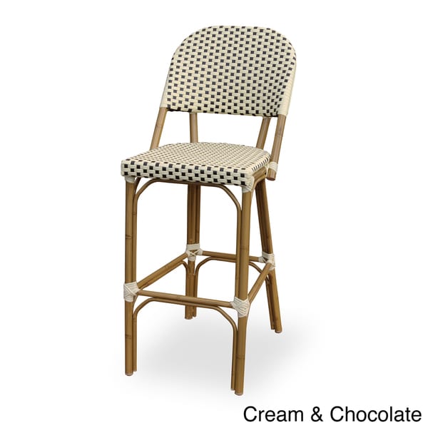 Shop 'Paris' Indoor/ Outdoor Bamboo Finished Bar Chair Free Shipping