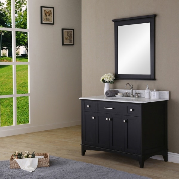 Water Creation Manhattan 48-inch Dark Espresso Single Sink Bathroom ...