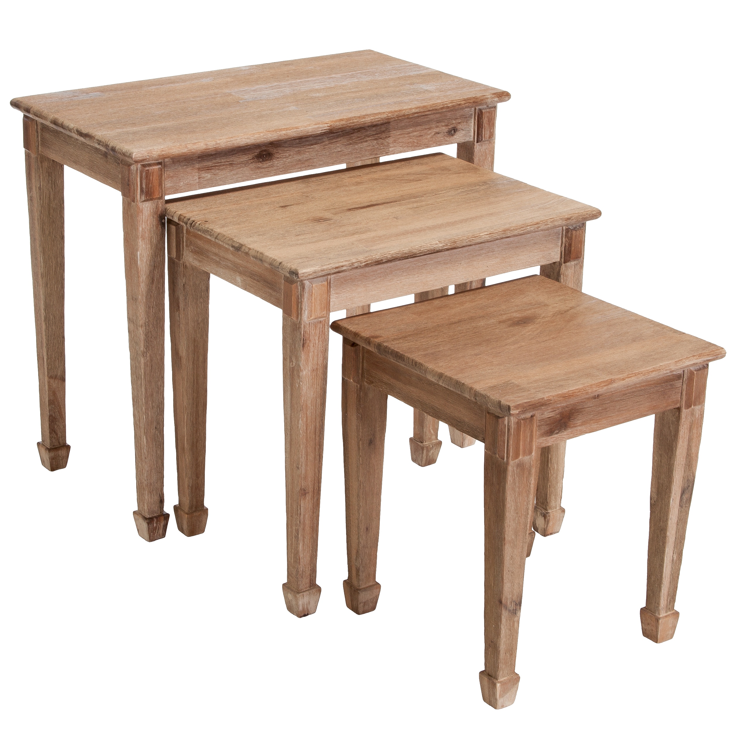 Christopher Knight Home Crescent Acacia Wood Nesting Tables (Set of 3