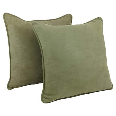 Copper Grove Ashley 25-inch Corded Microsuede Floor Pillow (Set of 2)