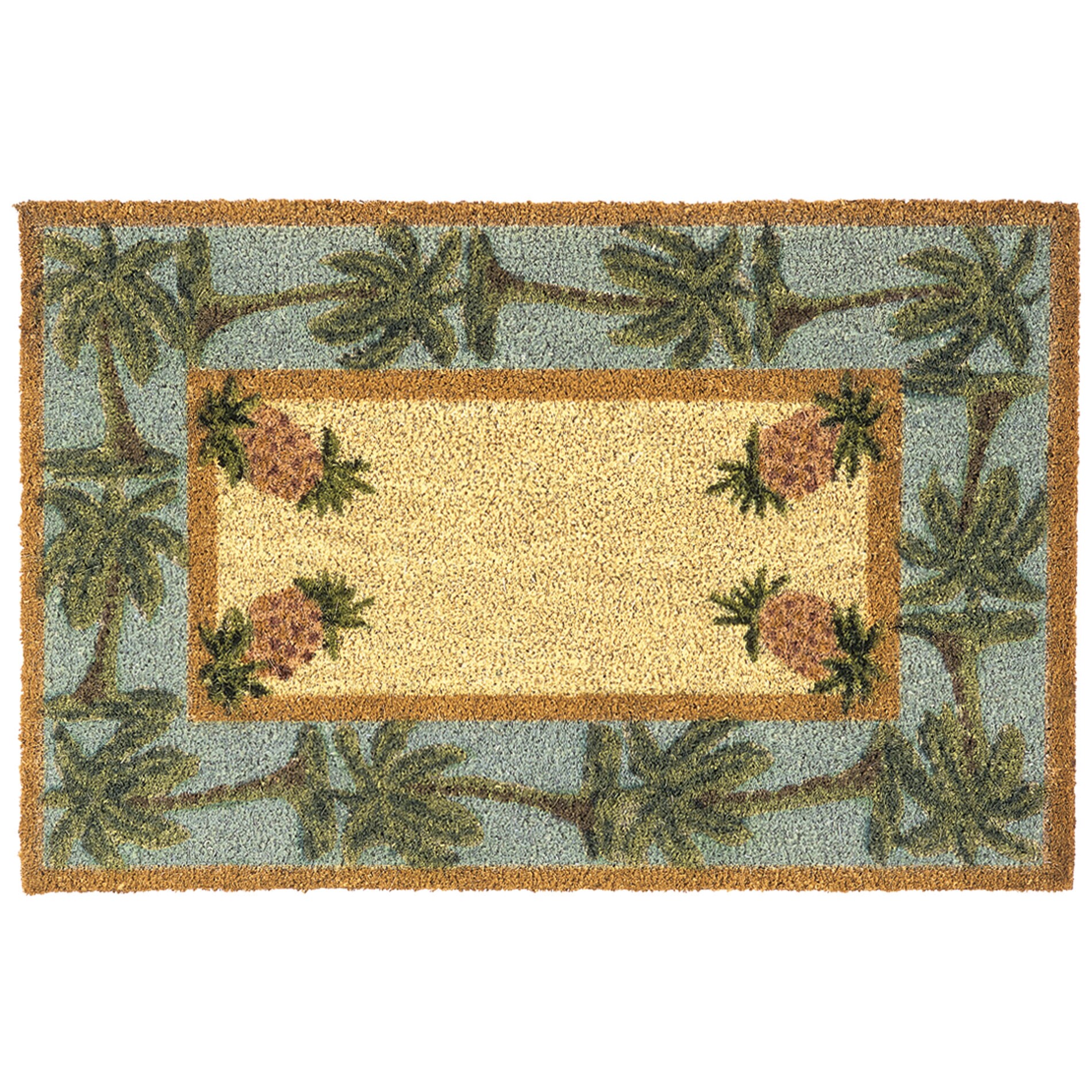 Shop Kosas Home Pineapple And Palm Tree Coir Doormat Free