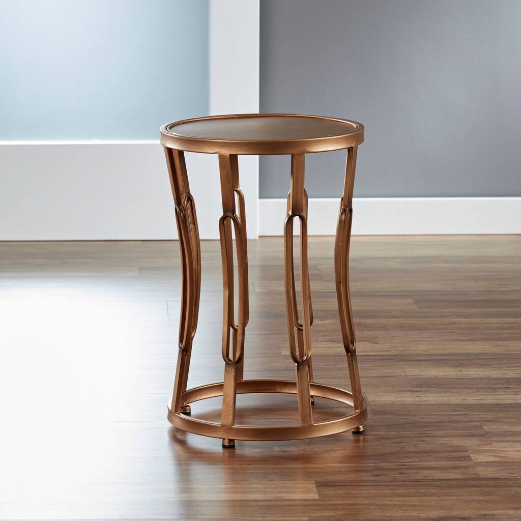 FirsTime & Co. 'Hourglass' Metal End Table