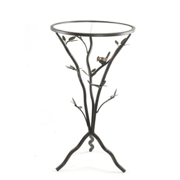 'Glass Bird' Metal End Table - Overstock™ Shopping - Great Deals on ...