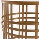 preview thumbnail 3 of 3, FirsTime & Co. 'Weave' Metal Barrel End Table