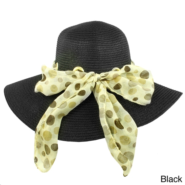 Faddism Vintage Ribbon Floppy Hat