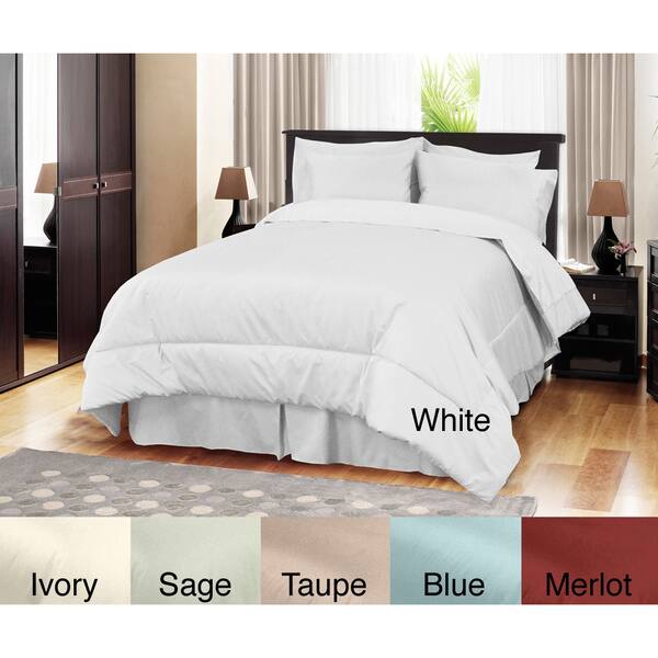 Shop Egyptian Cotton 500tc 4 Piece Comforter Set Free Shipping