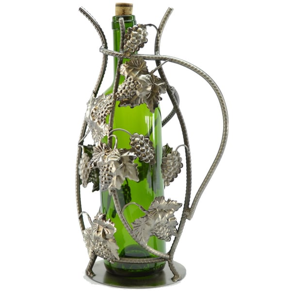 Wine Caddy Grapes 13-Inch Wine Bottle Holder