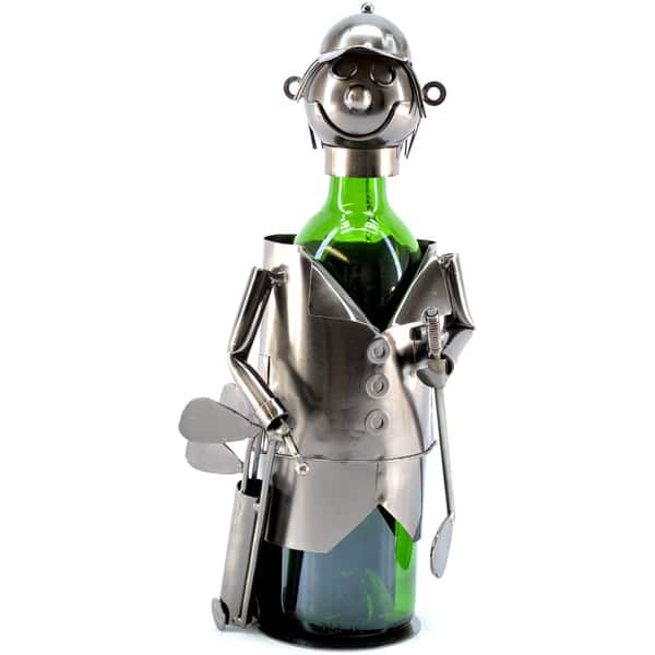 Wine Caddy Golfer with Bag Wine Bottle Holder Bed Bath & Beyond 7912447