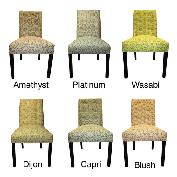 Sole Designs Bonjour 6-button Tufted Dining Chairs (Set of 2)