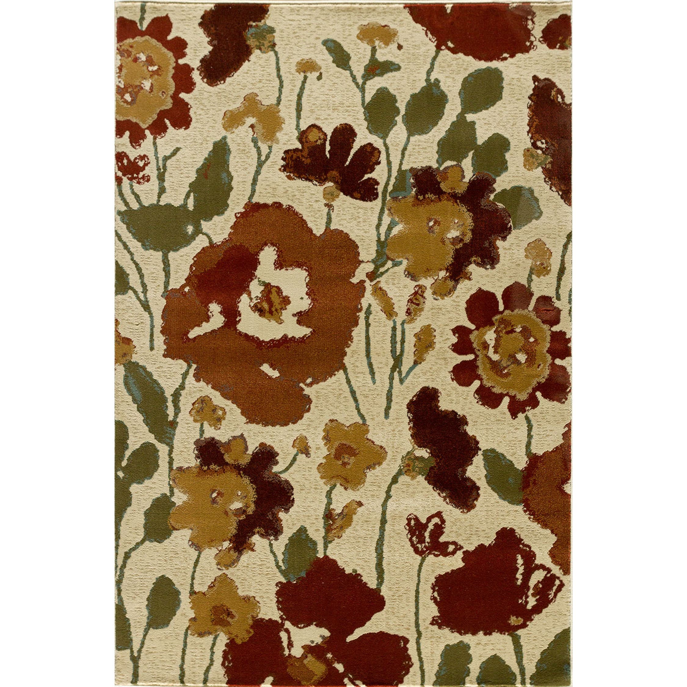 Encore Sienna Spring Meadow Floral Area Rug (710 X 910)