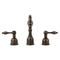 Handmade Deck-Mount Bronze Widespread Bathroom Faucet (Mexico)