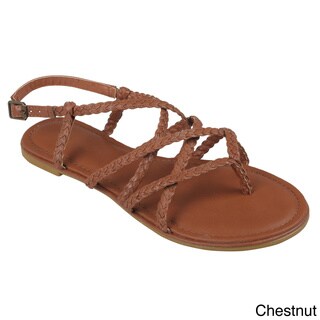 Hailey Jeans Co. Women's 'Laguna-20' Strappy Flat Sandals - Free ...