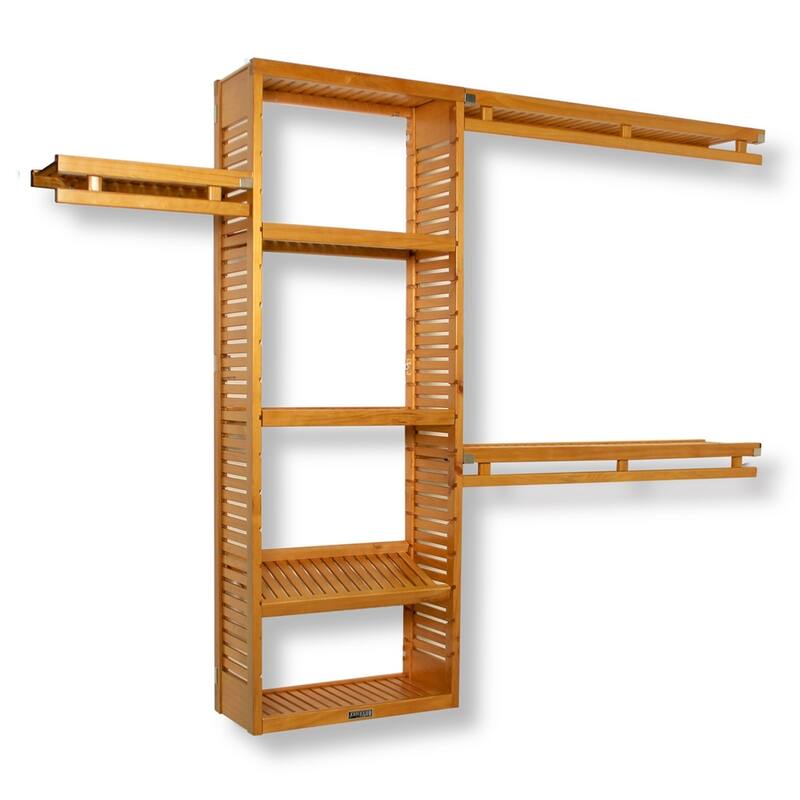 John Louis Home Solid Wood Honey Maple Simplicity Organizer