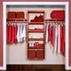 preview thumbnail 2 of 13, John Louis Home 12in Deep Solid Wood Simplicity Organizer Red Mahogany