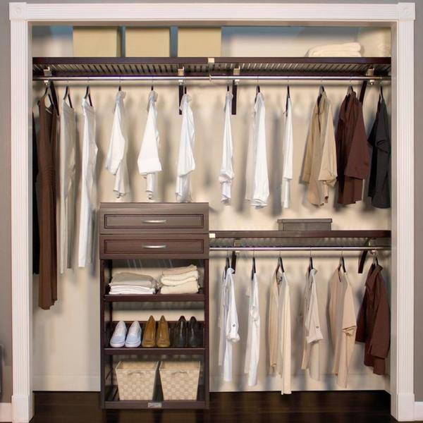 Shop John Louis Espresso 16 Inch Deep Woodcrest Closet System