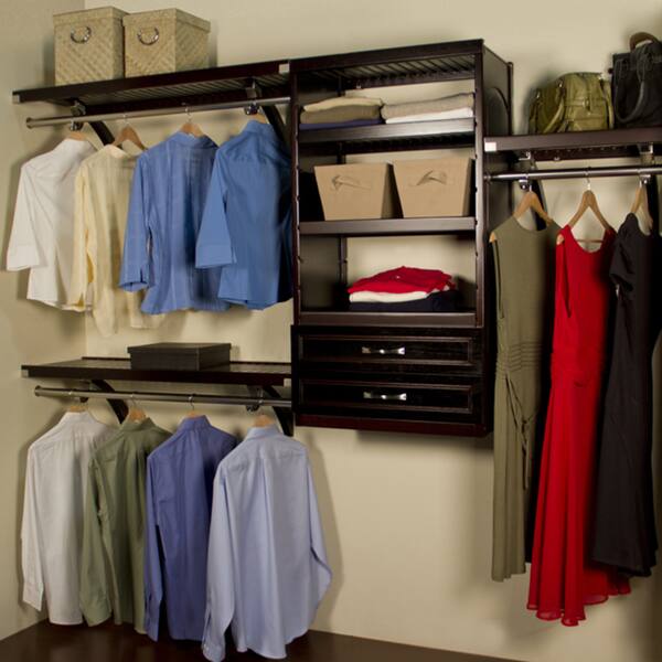 Shop John Louis Espresso 16 Inch Deep Woodcrest Closet System
