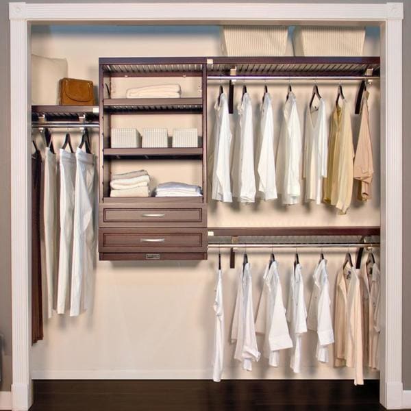 Shop John Louis Espresso 16-Inch Deep Woodcrest Closet 